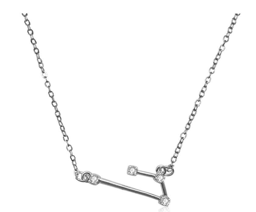 Starluxe Zodiac Crystal Charm Bracelet – 12 Constellation Edition (Gold-Tone Chain)