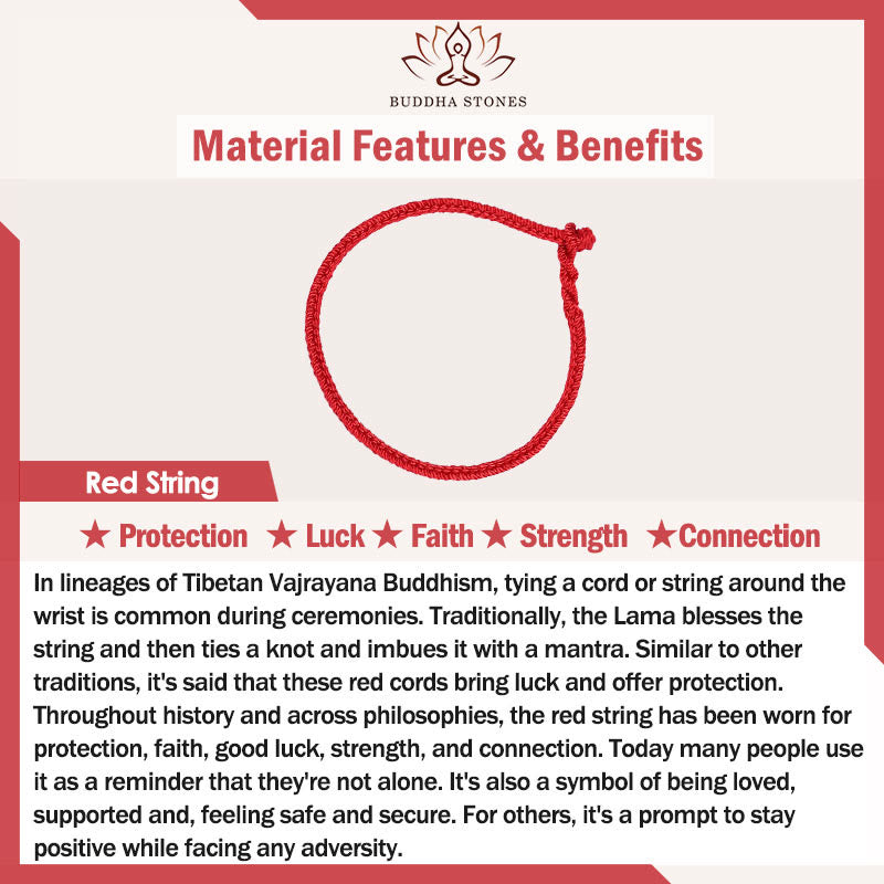 Buddha Stones 925 Sterling Silver Plated Gold Four Leaf Clover Red String Connection Bracelet