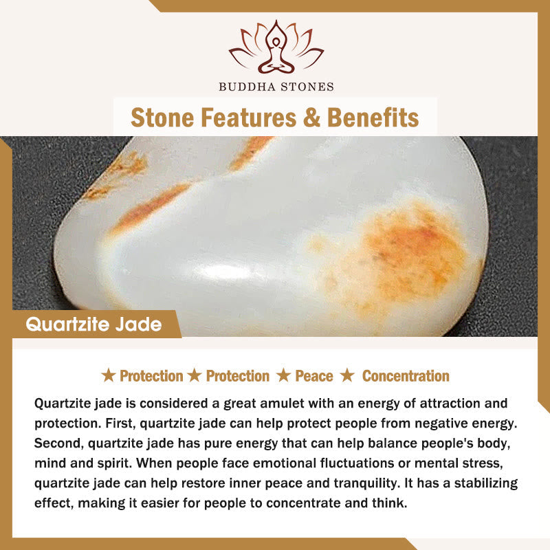 Buddha Stones 925 Sterling Silver Iris Peace Buckle Quartzite Jade Protection Bracelet Bangle