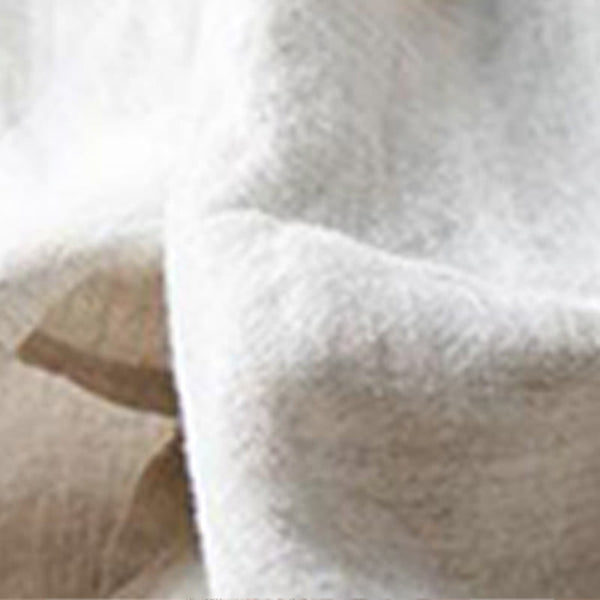 Buddha Stones Casual Cotton Slit Hem Women's 7-8 Length Wide Leg Pants With Pockets