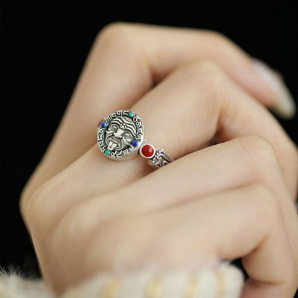 Buddha Stones Zakiram Copper Adjustable Wealth Open Ring