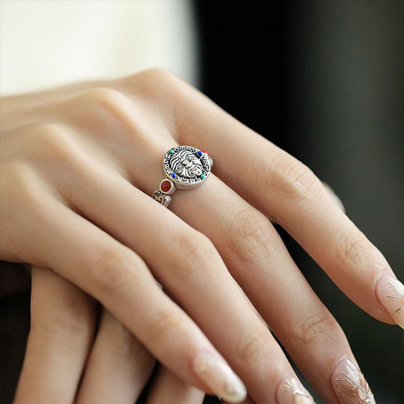 Buddha Stones Zakiram Copper Adjustable Wealth Open Ring