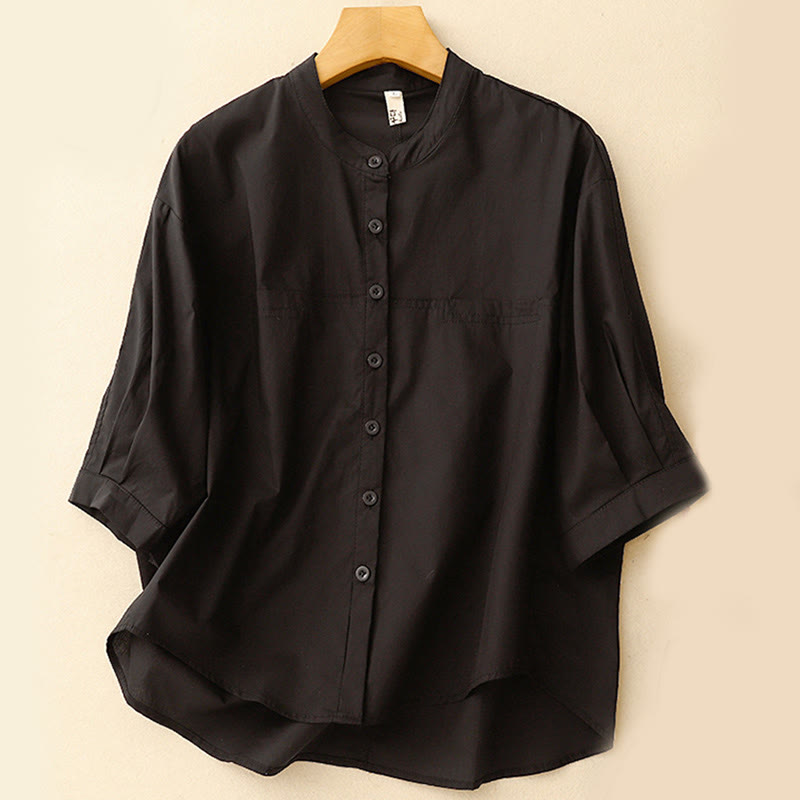 Buddha Stones 2pcs Women's Three-quarter Sleeve Shirt Harem Pants Meditation Clothing Set