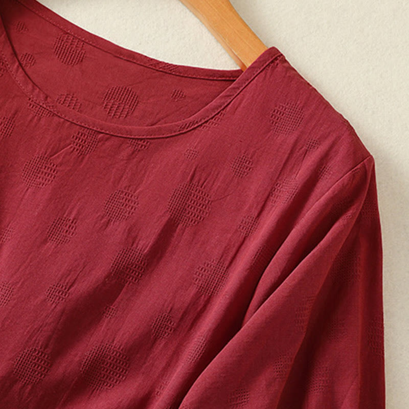 Buddha Stones 2pcs Plain Women's Short Sleeve Shirt Harem Pants Meditation Clothing Set