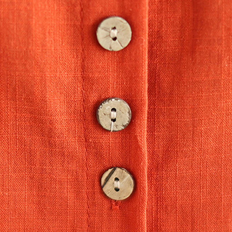 Buddha Stones 2pcs Casual Women's Stand Collar Shirt Loose Pants Meditation Clothing Set