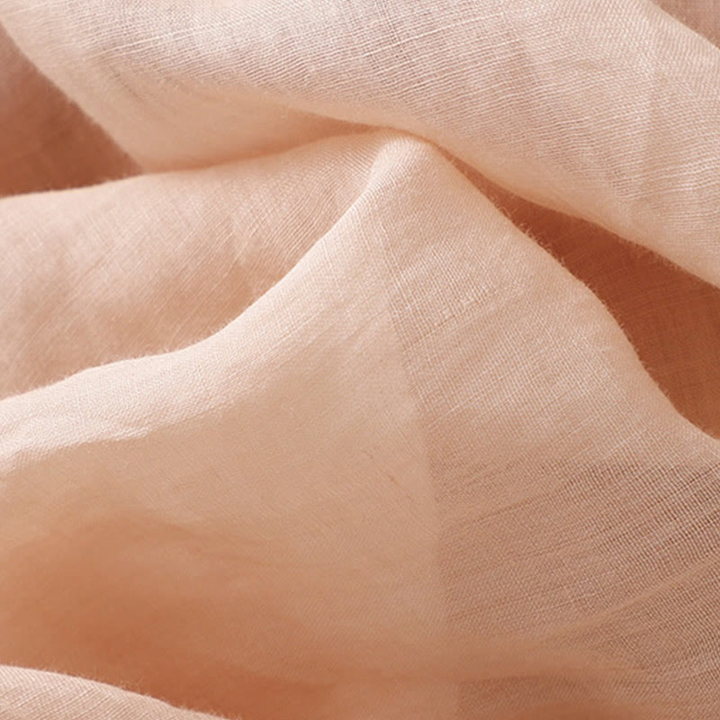 Buddha Stones Embroidered Pattern Women's Cotton Linen Harem Pants With Pockets