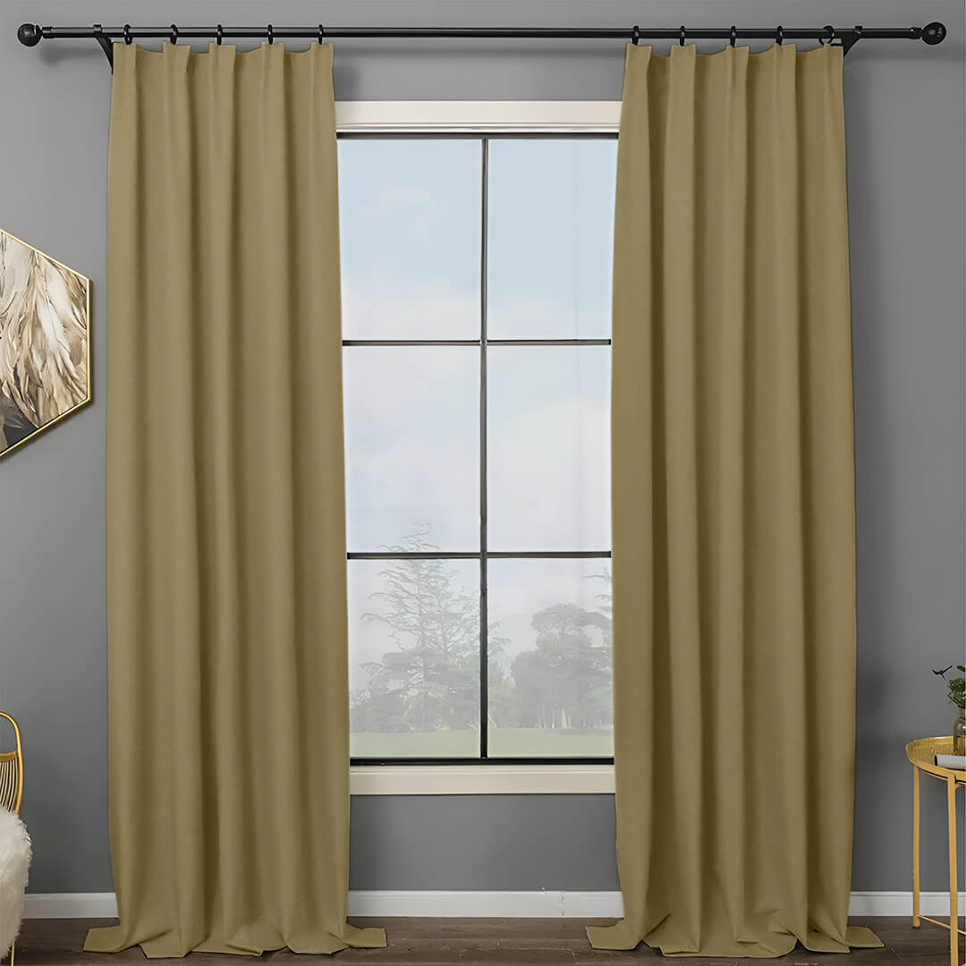 Lynn LuxuraTherm 100% Blackout Linen Curtains