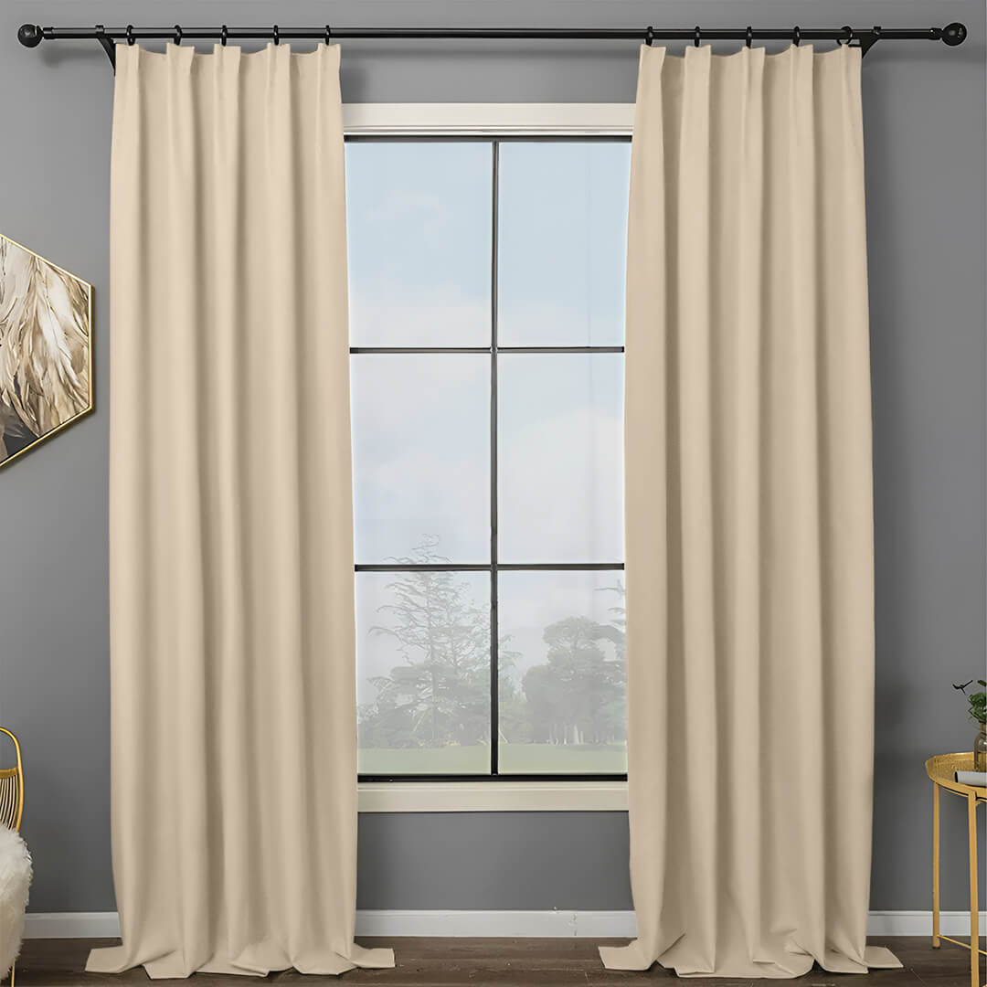 Lynn LuxuraTherm 100% Blackout Linen Curtains