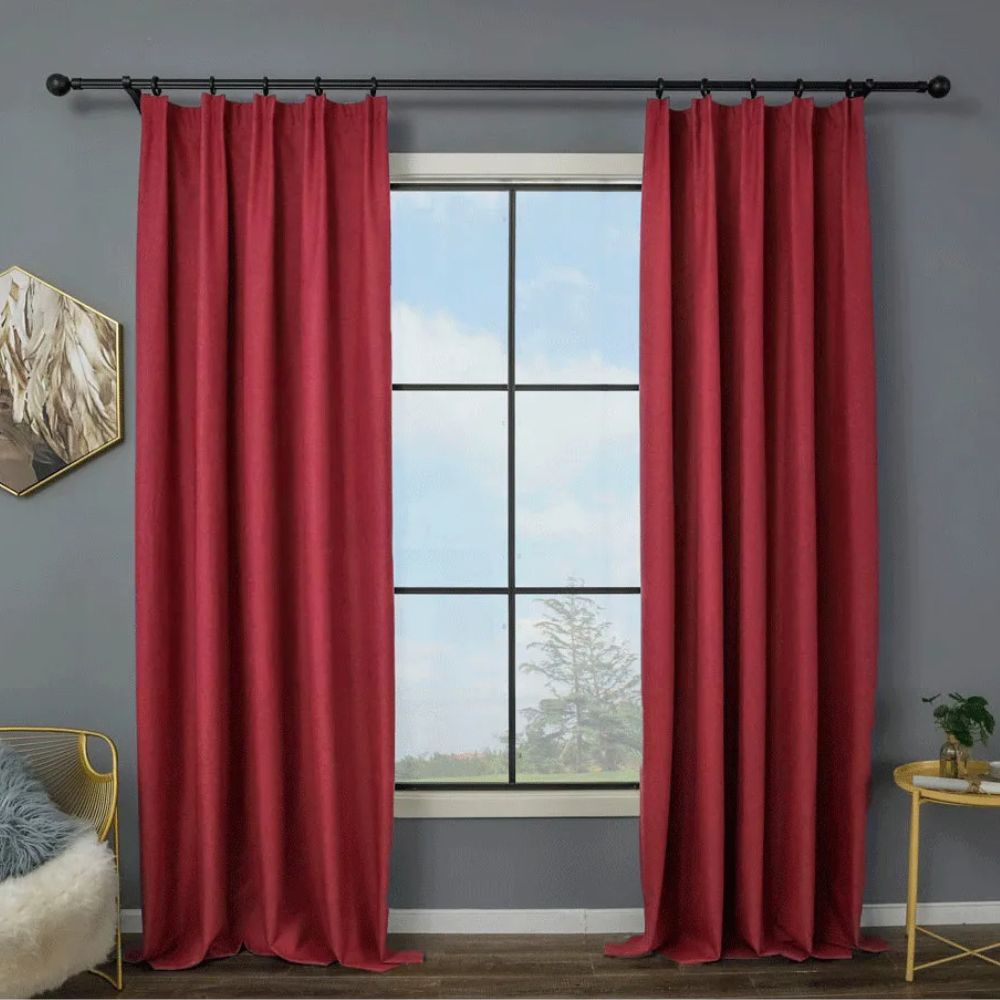 Lynn LuxuraTherm 100% Blackout Linen Curtains