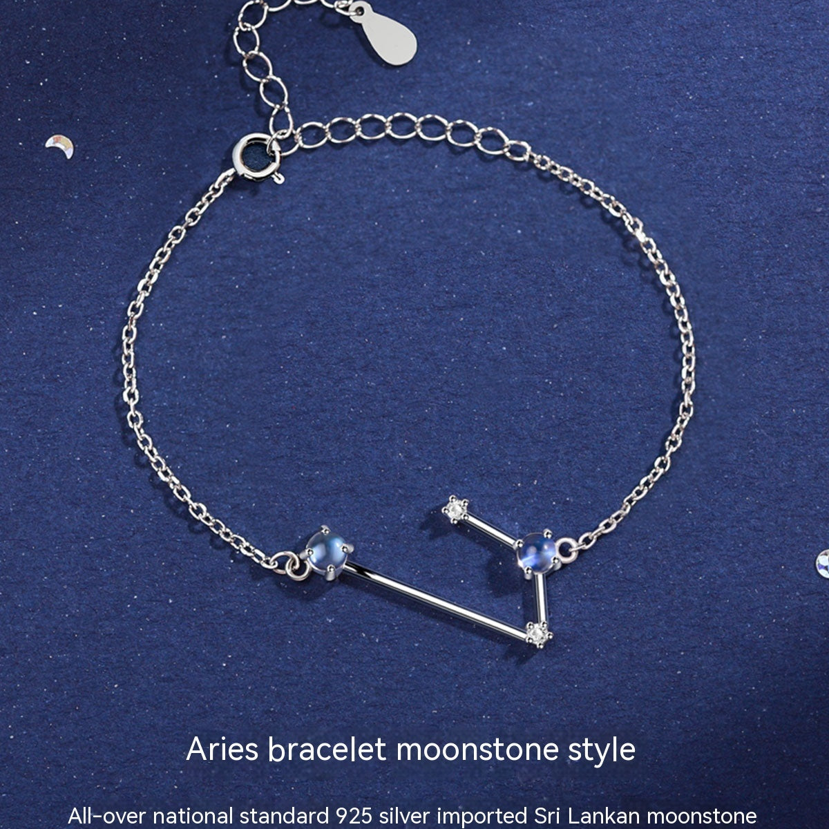 Lunar Grace Moonstone Zodiac Bracelet