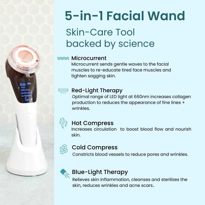 5-in-1 Facial Therapy & Microcurrent Device