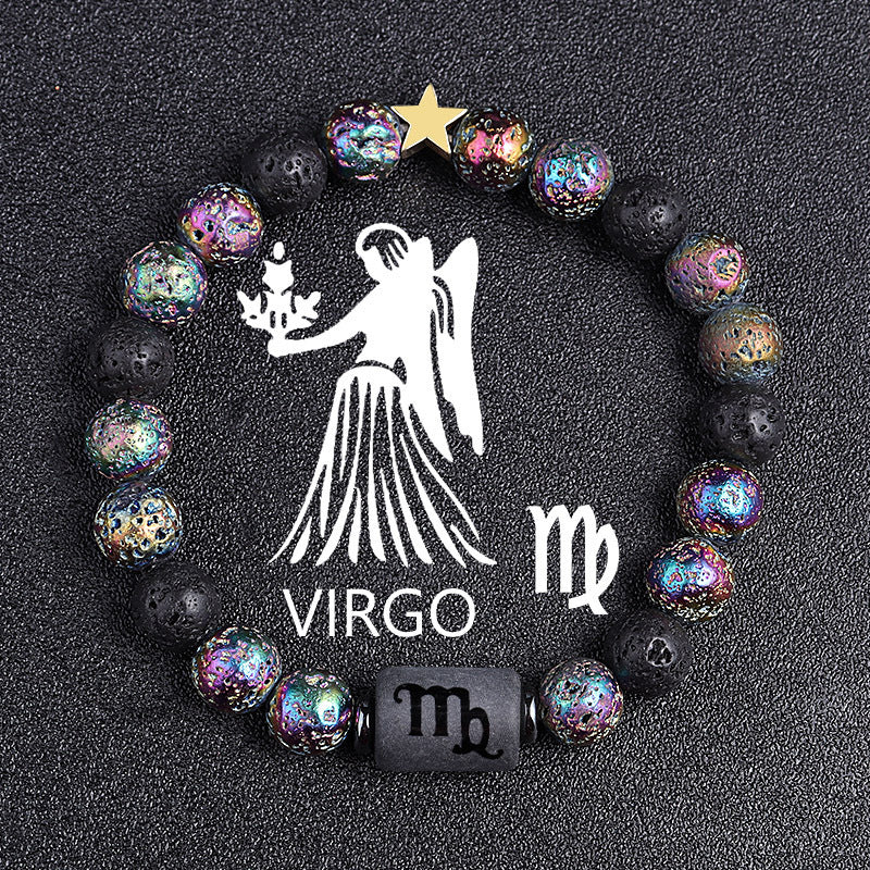 Zodiac Terra Natural Stone Bracelet – 12 Constellation Edition