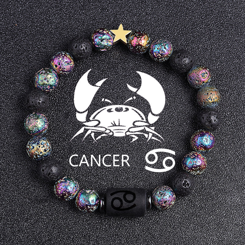Zodiac Terra Natural Stone Bracelet – 12 Constellation Edition