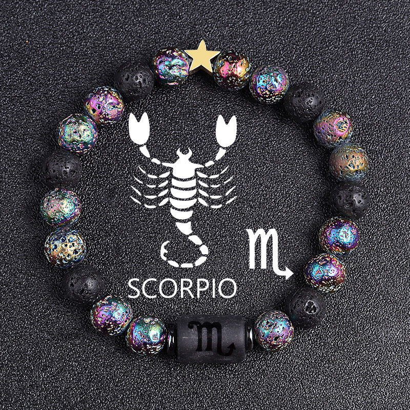 Zodiac Terra Natural Stone Bracelet – 12 Constellation Edition